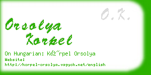 orsolya korpel business card
